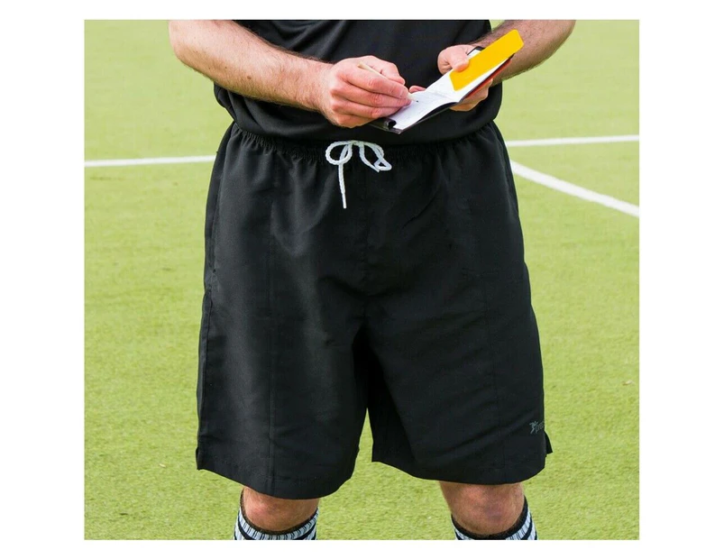 Precision Unisex Adult Referee Football Shorts (Black/White) - RD752