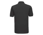 Russell Mens Classic Cotton Pique Polo Shirt (Black) - PC6285