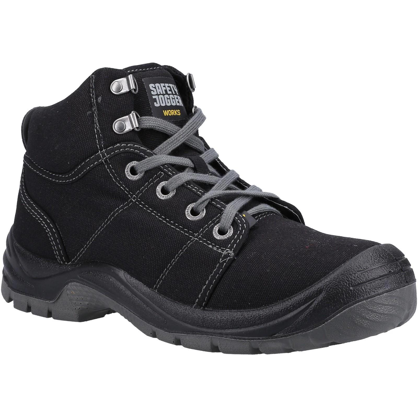 Safety Jogger Mens Desert Safety Boots (Black/Dark Grey) - FS9021