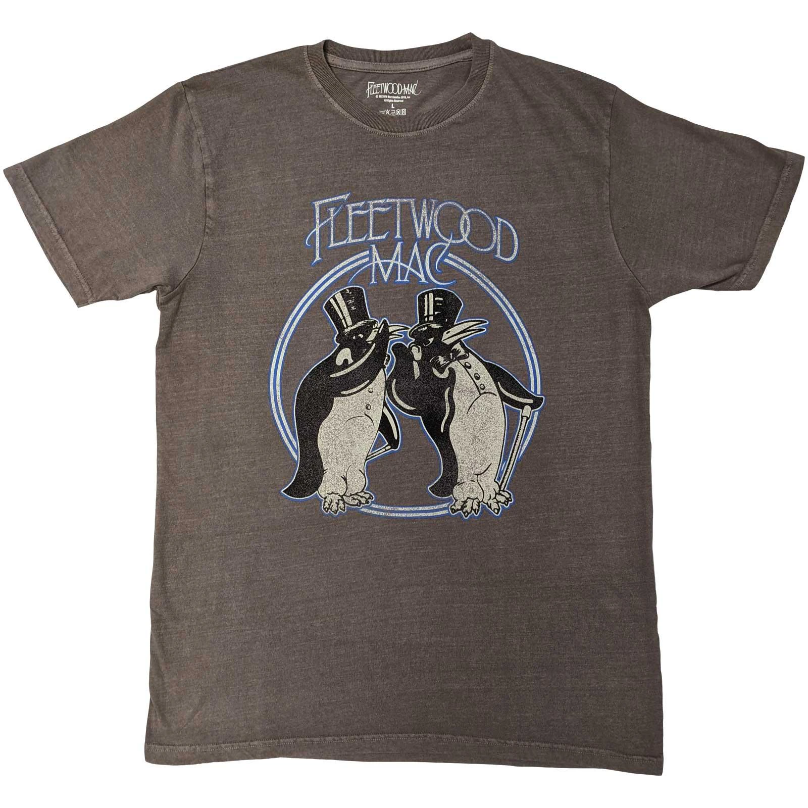 Fleetwood Mac Unisex Adult Penguin T-Shirt (Grey) - RO5615