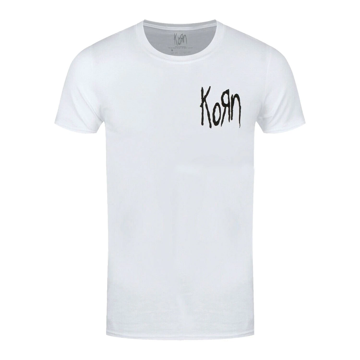 Korn Unisex Adult Scratch T-Shirt (White) - RO1995