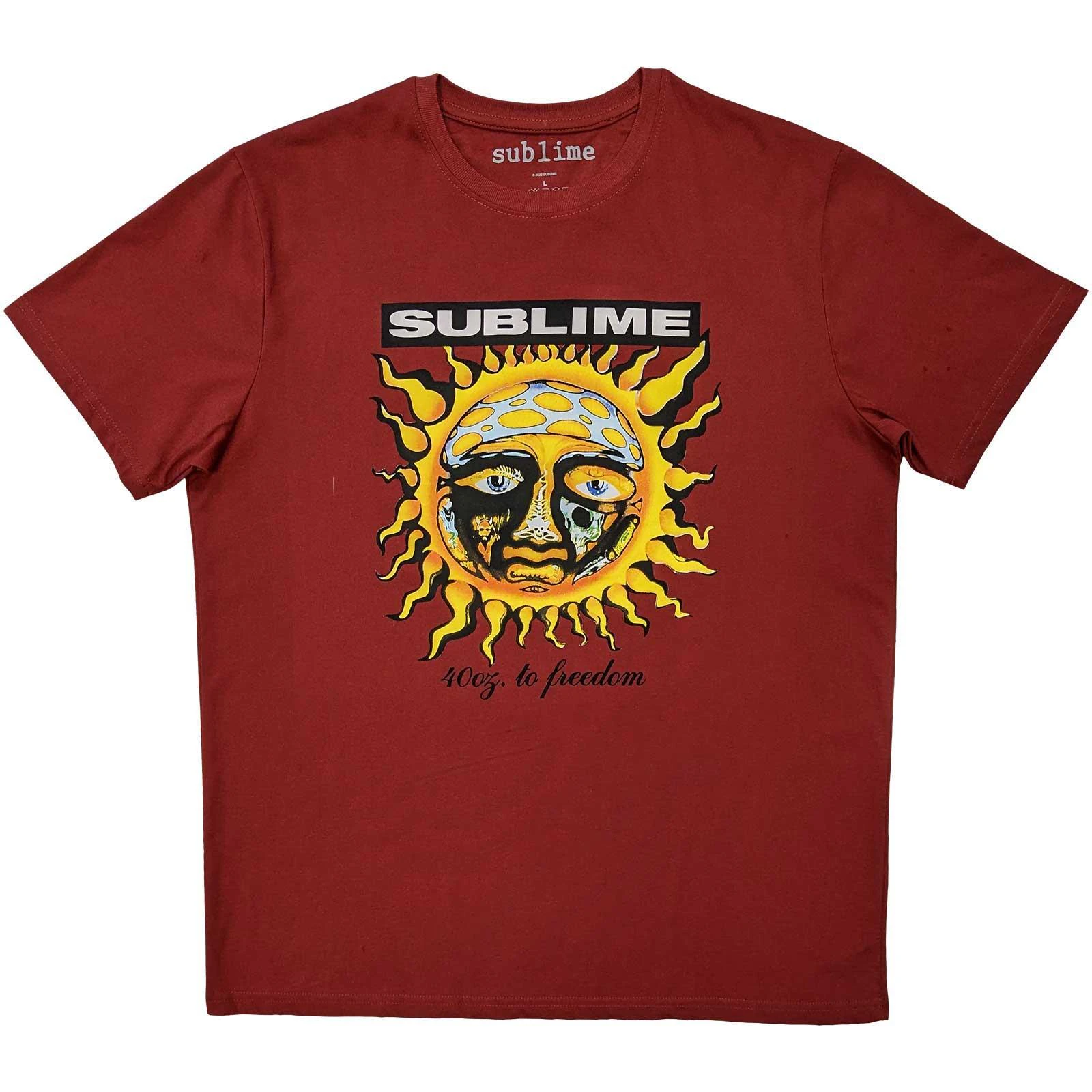 Sublime Unisex Adult Grn 40 Oz T-Shirt (Red) - RO5935