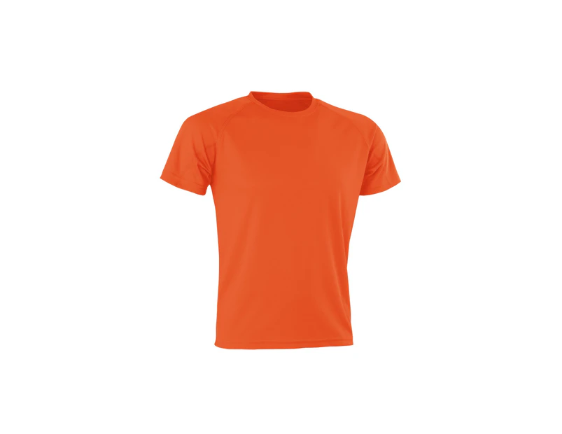 Spiro Adults Unisex Impact Aircool Tee (Orange) - RW6120