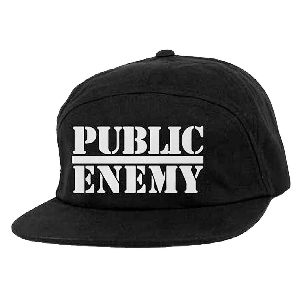 Public Enemy Unisex Adult Logo Camper Cap (Black) - RO4346