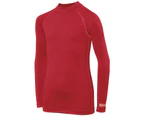Rhino Childrens Boys Long Sleeve Thermal Underwear Base Layer Vest Top (Red) - RW1282