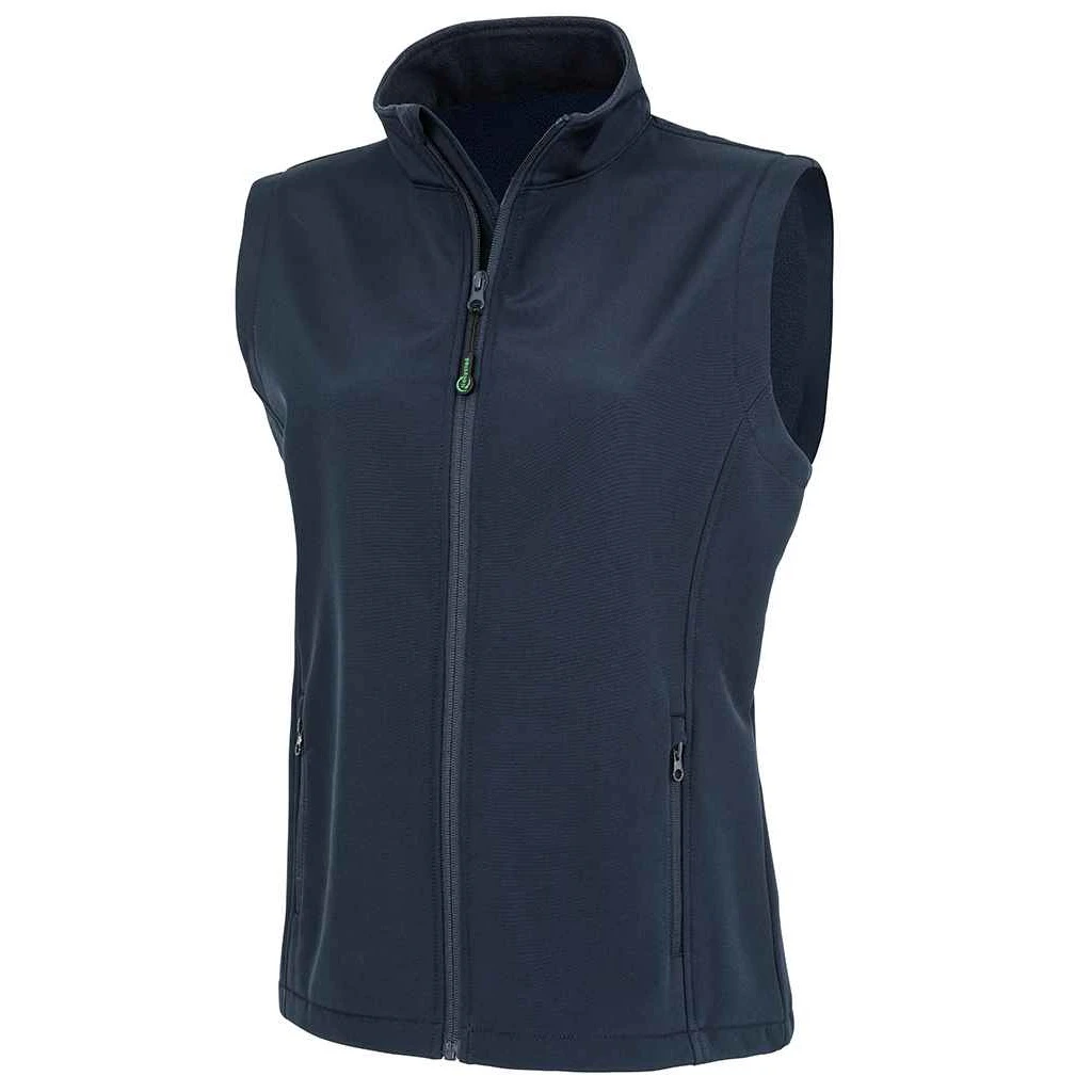 Result Genuine Recycled Womens Softshell Printable Body Warmer (Navy) - PC4299