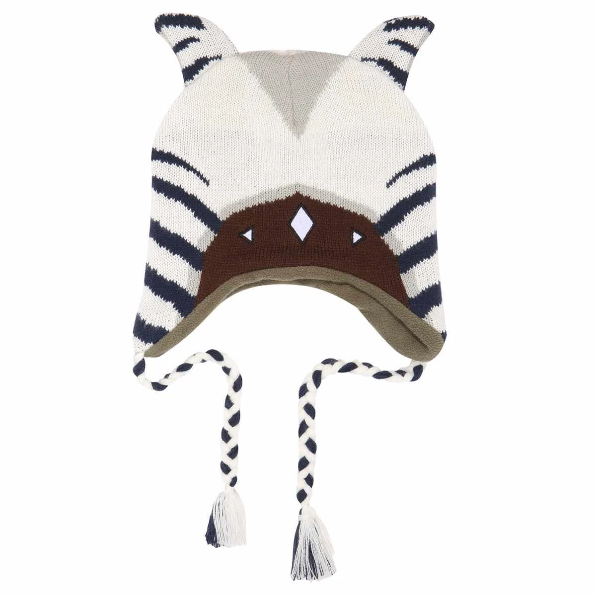 Star Wars: The Mandalorian Ahsoka Tano Trapper Hat (White/Blue/Brown) - HE1627