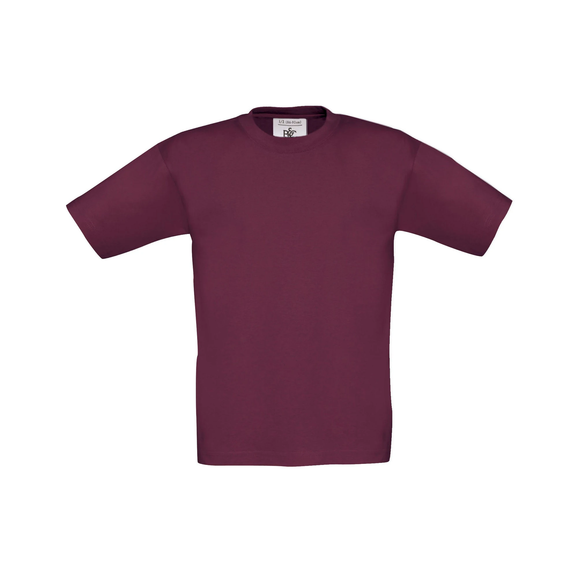 B&C Childrens/Kids Exact 150 T-Shirt (Burgundy) - RW9853