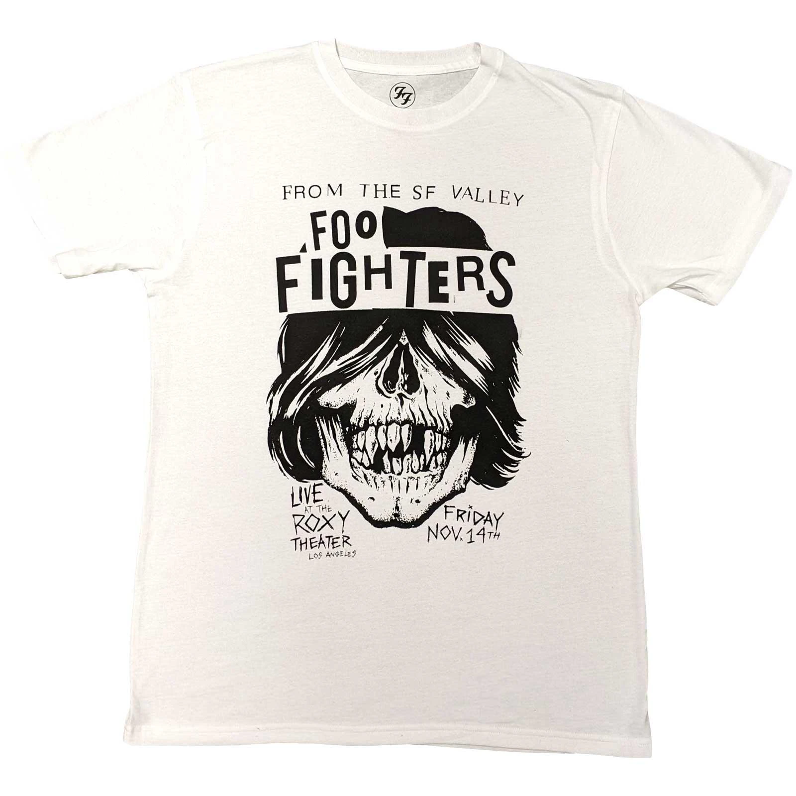 Foo Fighters Unisex Adult Roxy Flyer T-Shirt (White) - RO5848