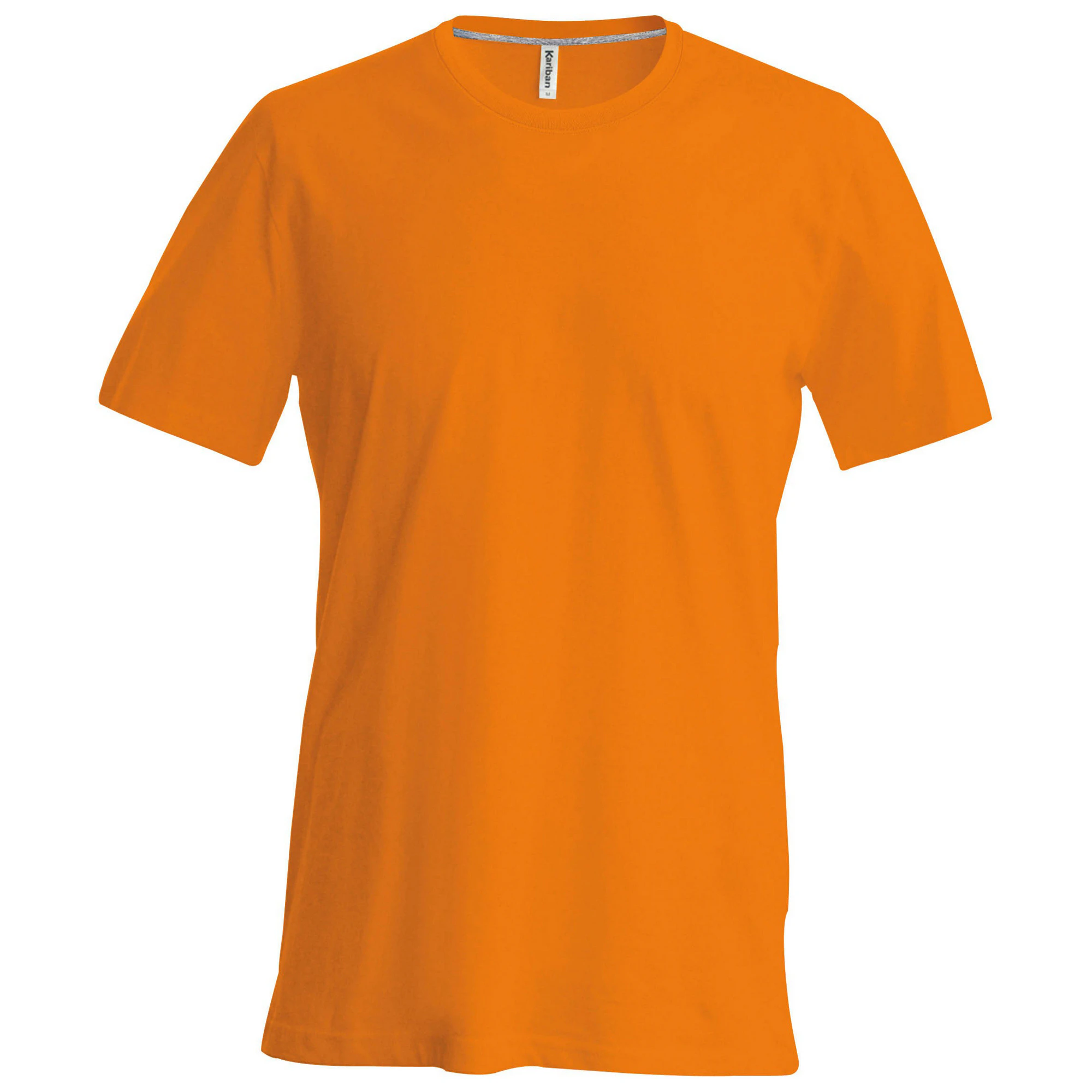 Kariban Mens Slim Fit Short Sleeve Crew Neck T-Shirt (Orange) - RW706