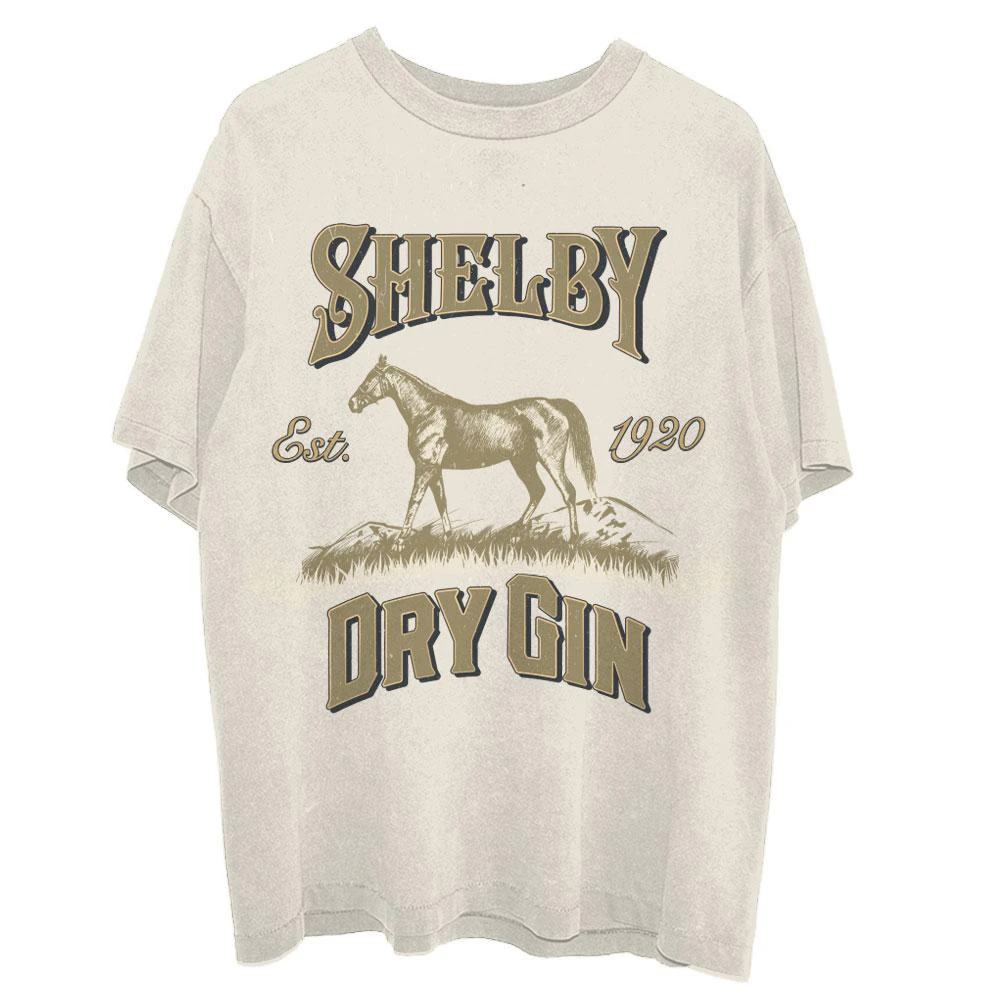 Peaky Blinders Unisex Adult Shelby Dry Gin T-Shirt (Natural) - RO3105