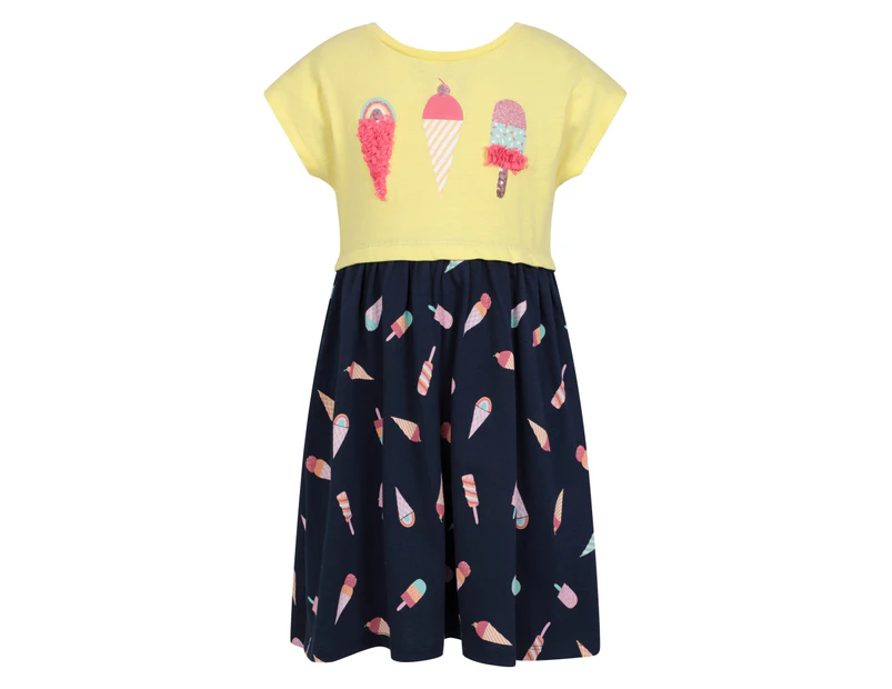Mountain Warehouse Girls Poppy Ice Cream Dress (Mustard) - MW2933