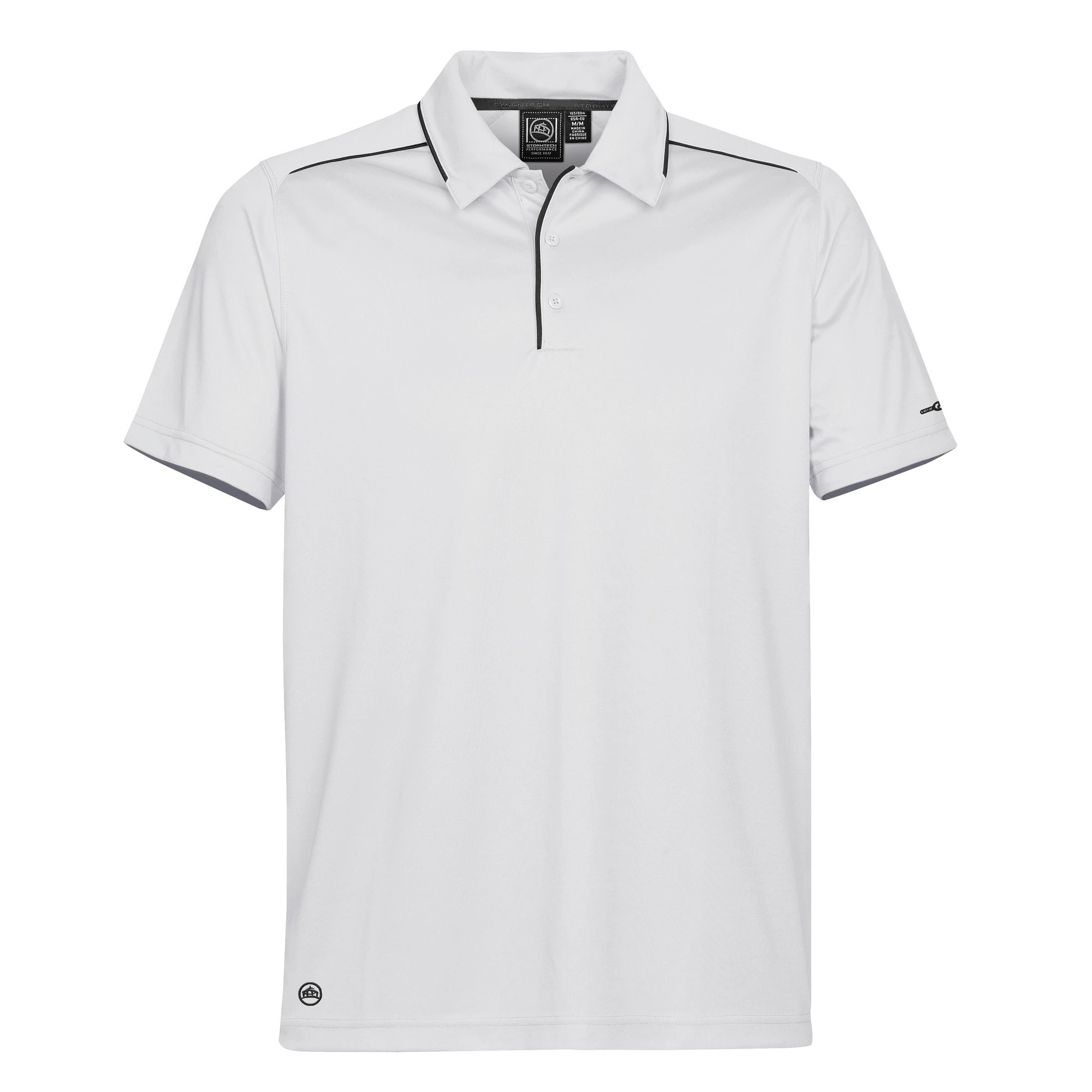 Stormtech Mens H2X Inertia Performance Polo Shirt (White / Black) - RW4783