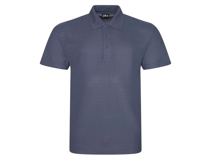 PRO RTX Mens Polyester Polo Shirt (Solid Grey) - RW9249