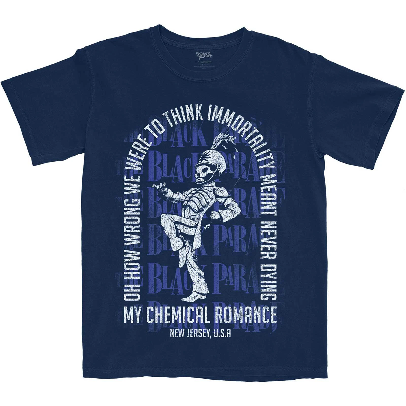 My Chemical Romance Unisex Adult Immortality Arch Cotton T-Shirt (Navy Blue) - RO4159