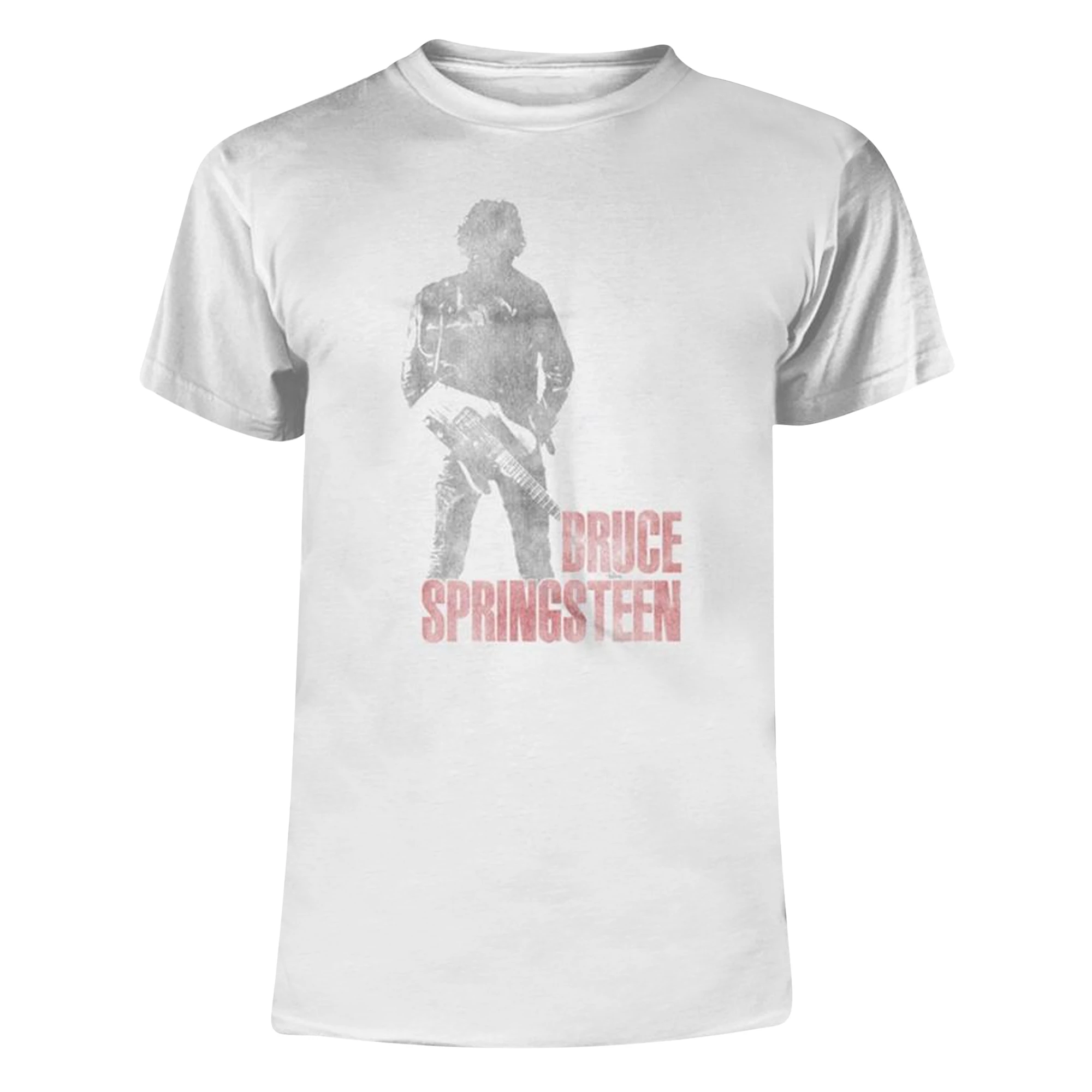 Bruce Springsteen Unisex Adult Hologram T-Shirt (White) - PH402