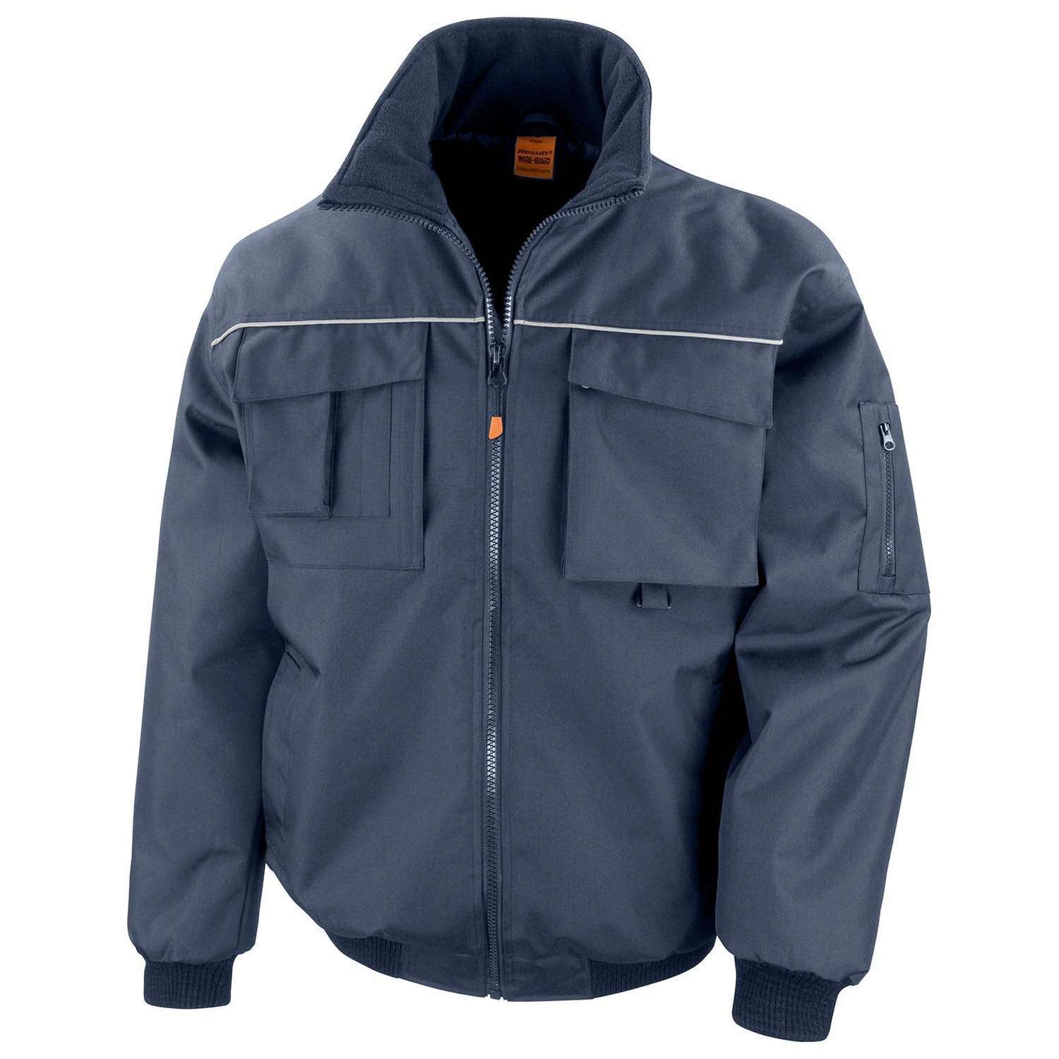 WORK-GUARD by Result Mens Sabre Pilot Jacket (Navy) - RW9757