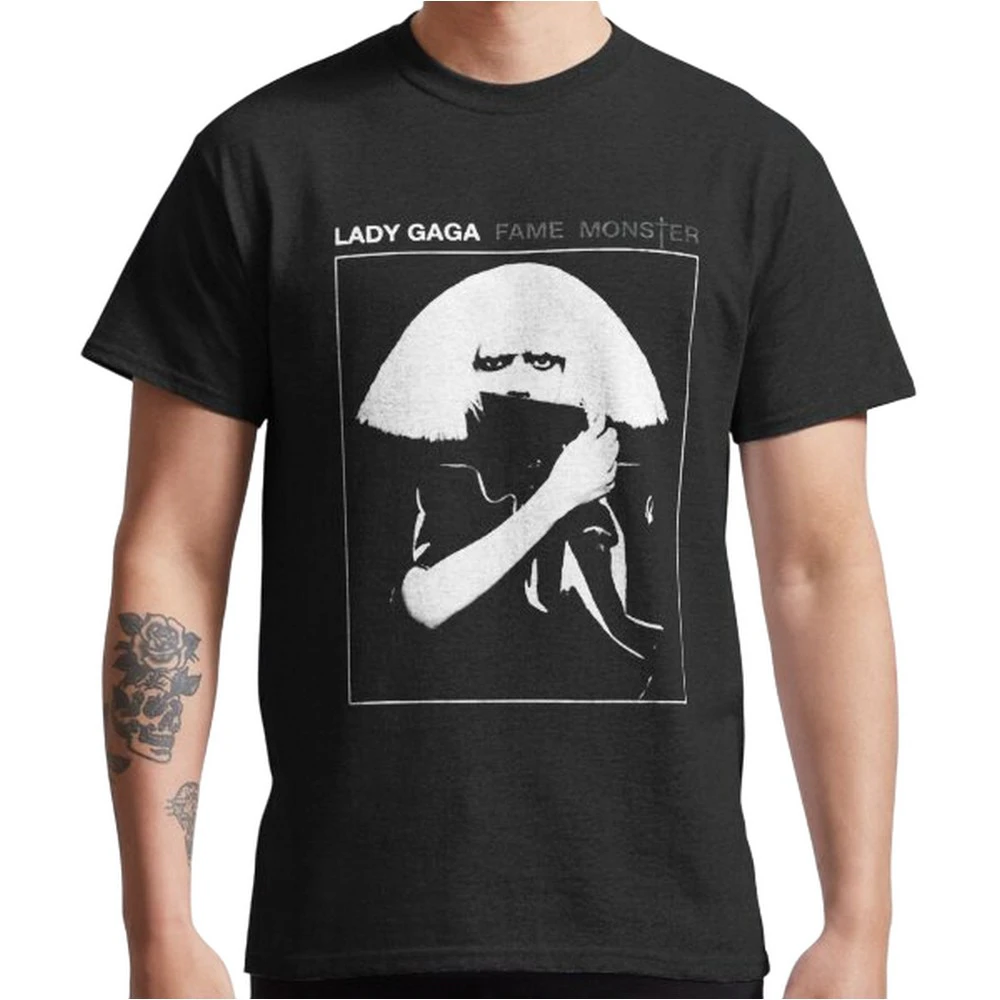 Lady Gaga Unisex Adult Fame T-Shirt (Black) - RO10000