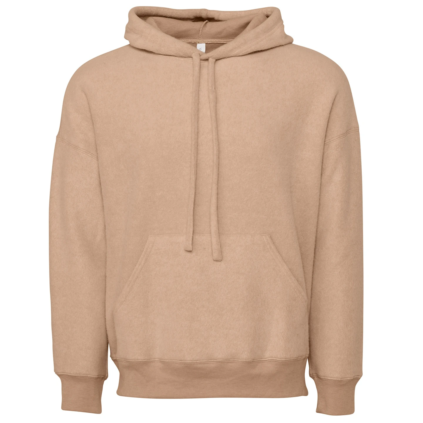 Bella + Canvas Unisex Adult Suedette Pullover Hoodie (Oat Brown Heather) - RW7800