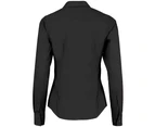 Kustom Kit Womens Long Sleeve Poplin Shirt (Black) - RW6163