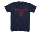 Van Halen Unisex Adult Logo Classic T-Shirt (Navy Blue) - RO940