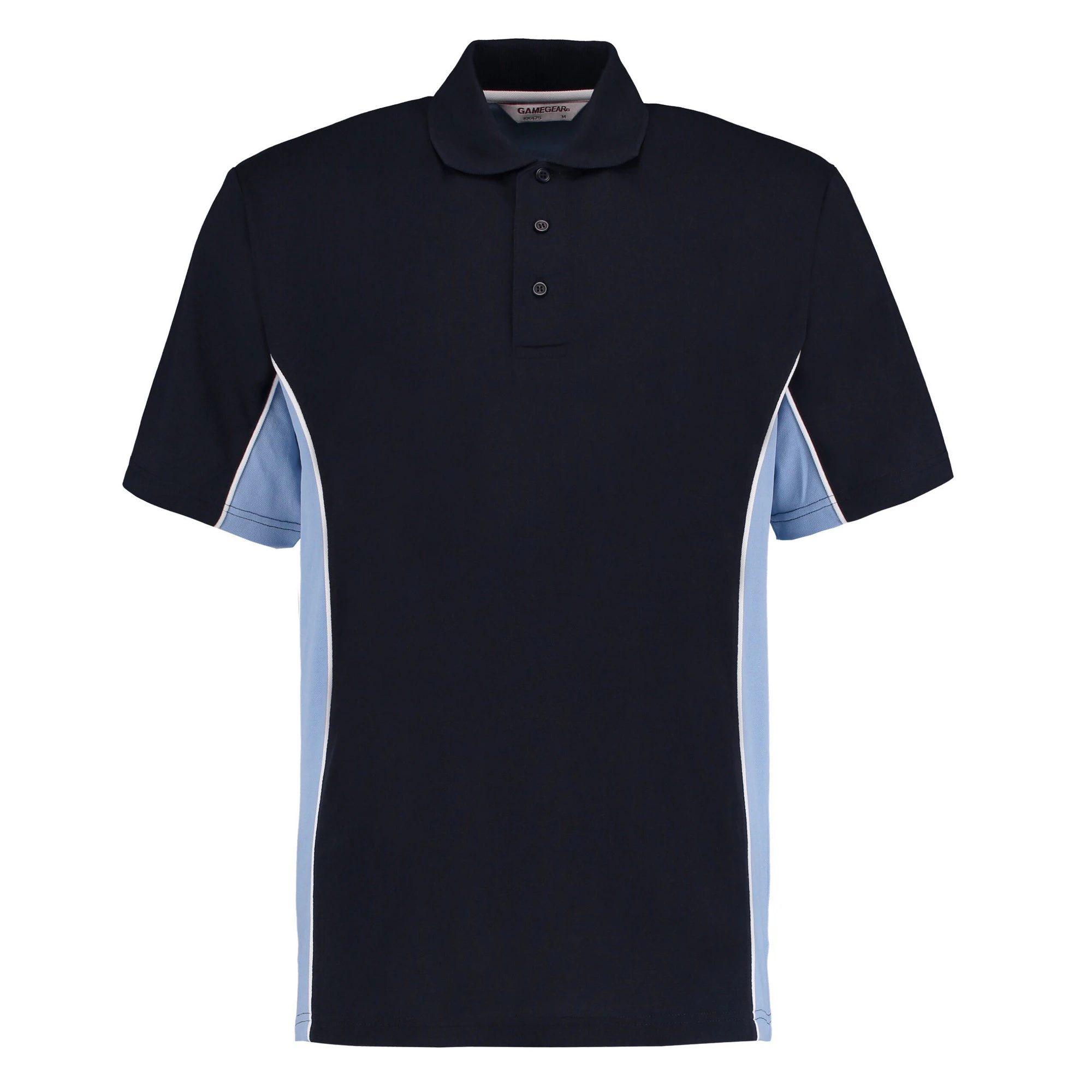 GAMEGEAR Mens Track Classic Polo Shirt (Navy/Light Blue/White) - RW9897