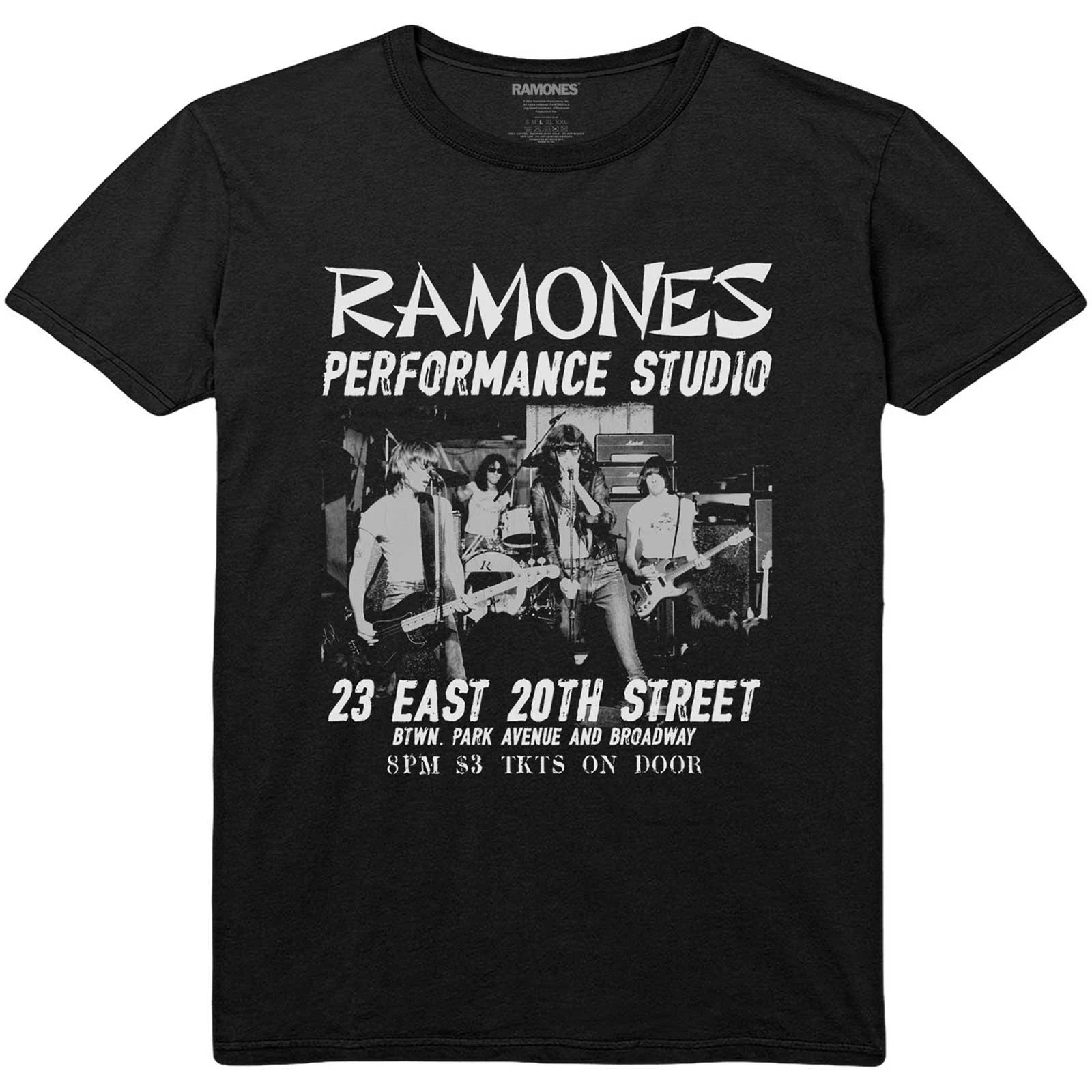 Ramones Unisex Adult East Village T-Shirt (Black) - RO3710