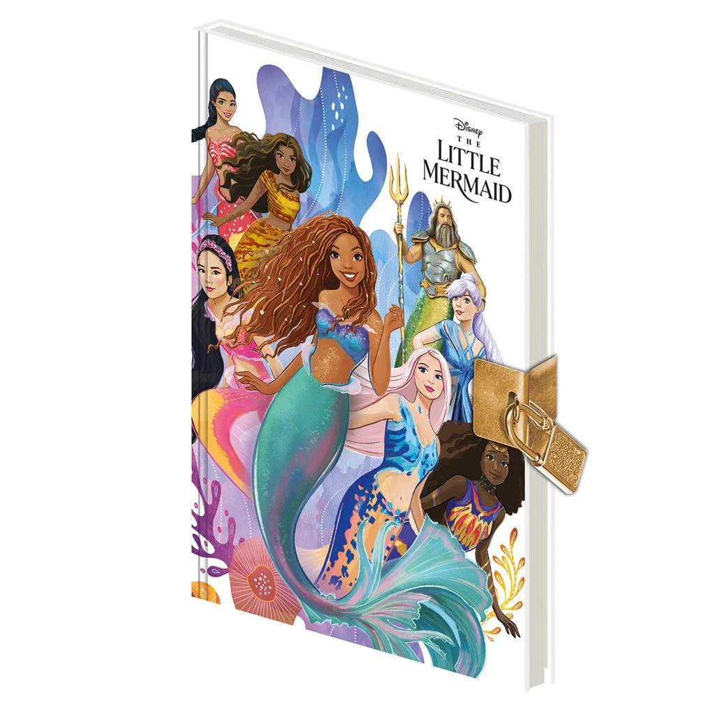 The Little Mermaid A5 Lockable Notebook (Multicoloured) - PM7684