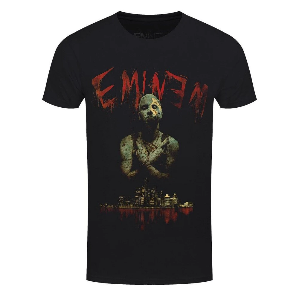 Eminem Unisex Adult Bloody Horror T-Shirt (Black) - RO1473