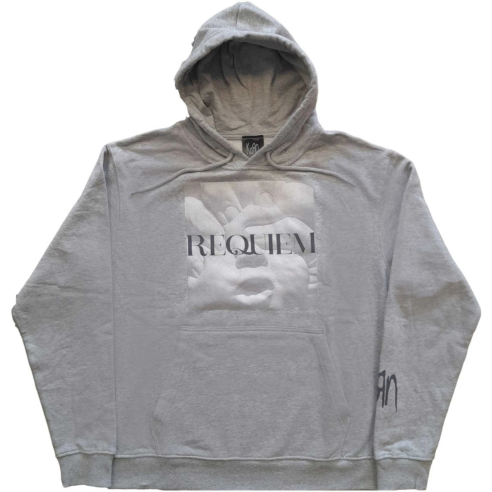 Korn Unisex Adult Requiem Hoodie (Grey) - RO4488