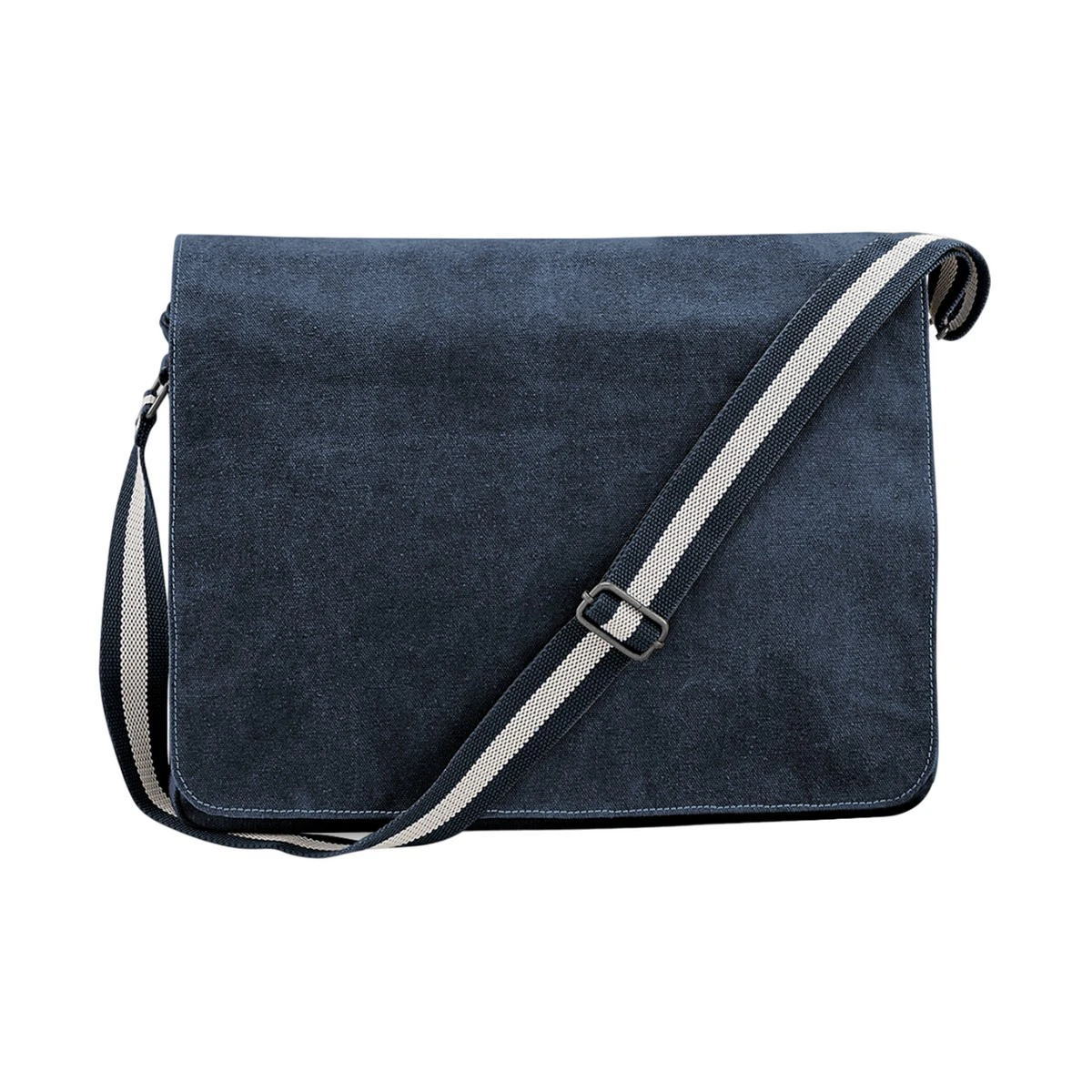 Quadra Vintage Canvas Messenger Bag (Vintage Oxford Navy) - RW9969