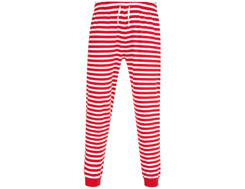 SF Unisex Adult Striped Lounge Pants (Red/White) - RW8676