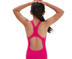 Speedo Girls Medalist Eco Endurance+ One Piece Swimsuit (Pink) - RD2924