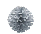 Unique Party Tissue Paper Flutter Hanging Decoration (Silver) - SG24278