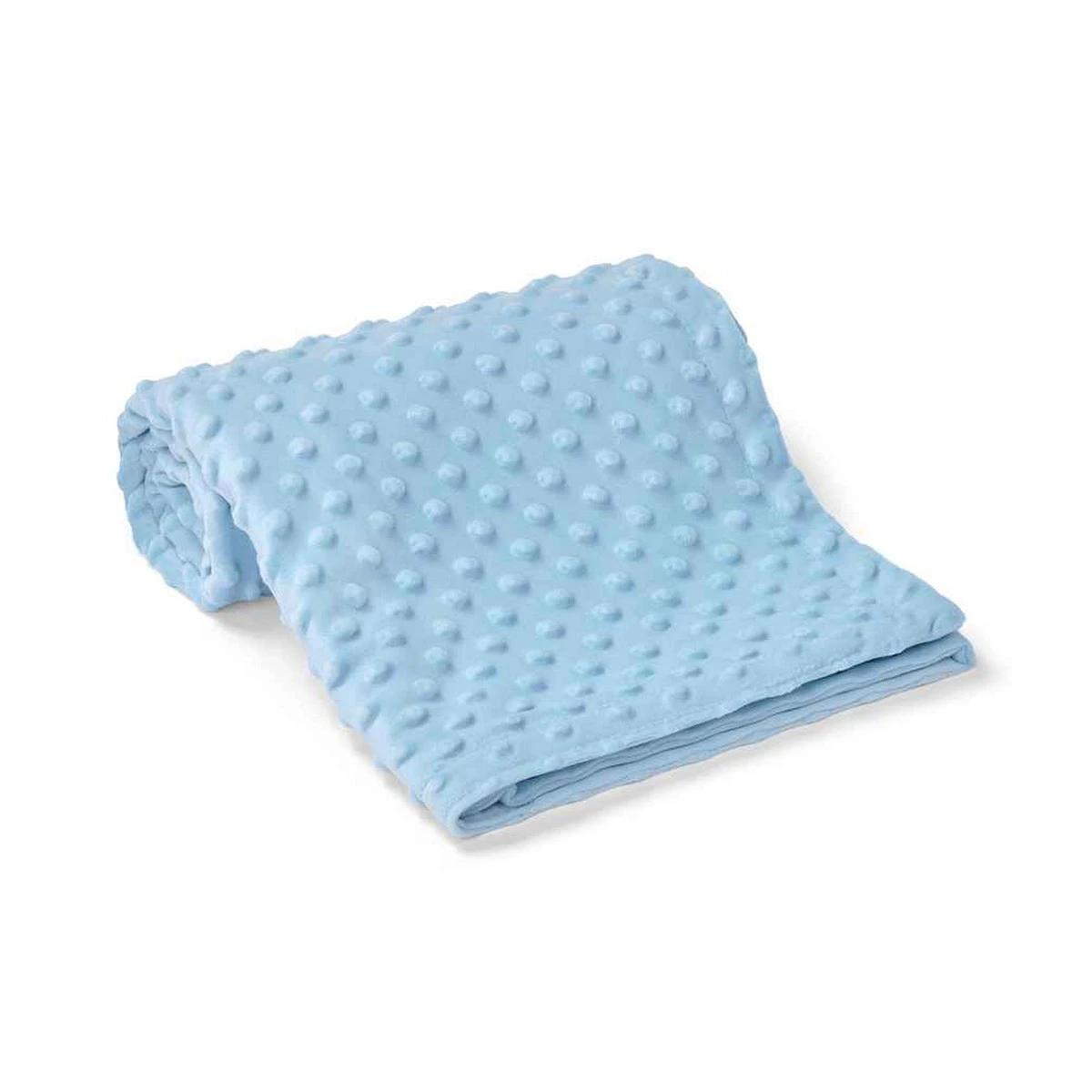 Brand Lab Minky Embossed Blanket (Light Blue) - PC5080