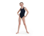 Speedo Girls Medalist Eco Endurance+ One Piece Swimsuit (Navy) - RD2956