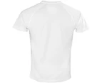 Spiro Adults Unisex Impact Aircool Tee (White) - RW6120