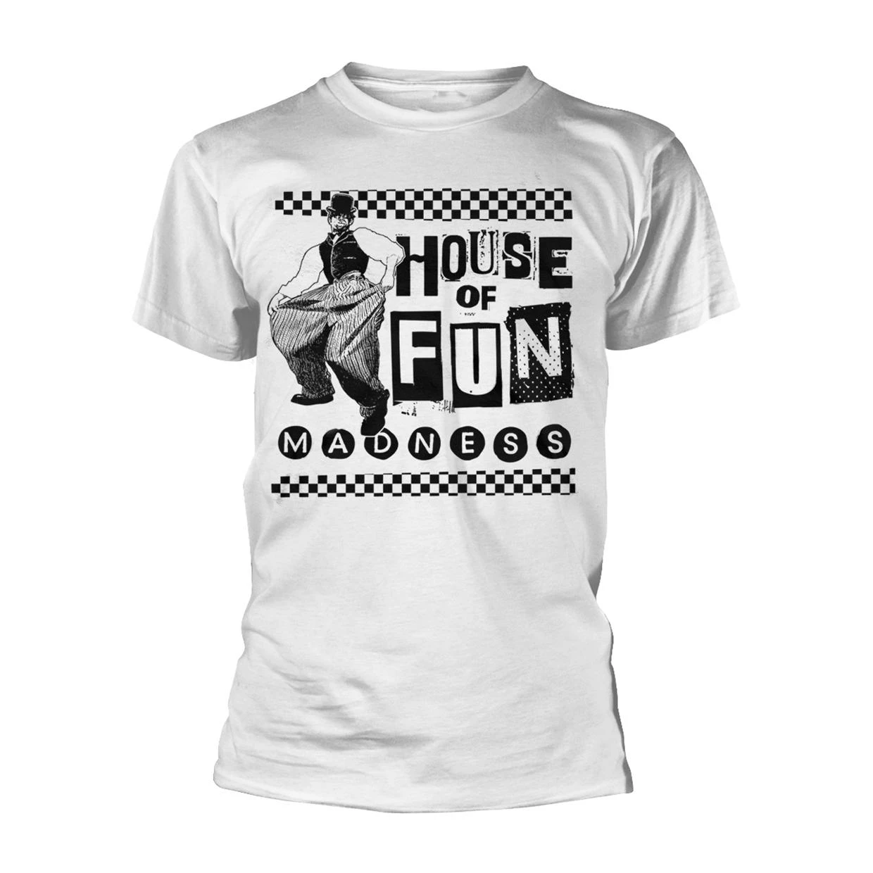 Madness Unisex Adult House Of Fun T-Shirt (White) - PH2685