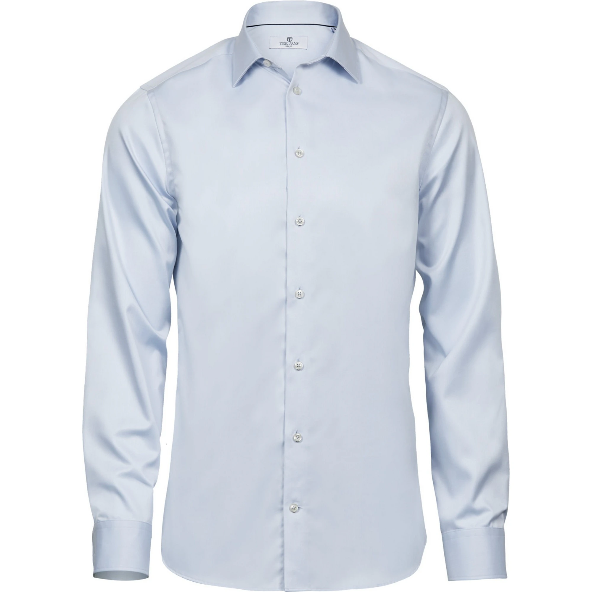 Tee Jays Mens Luxury Slim Fit Long Sleeve Oxford Shirt (Light Blue) - PC3485