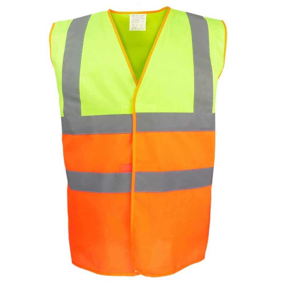 Yoko Unisex Adult Two Tone Hi-Vis Vest (Yellow/Orange) - RW8825