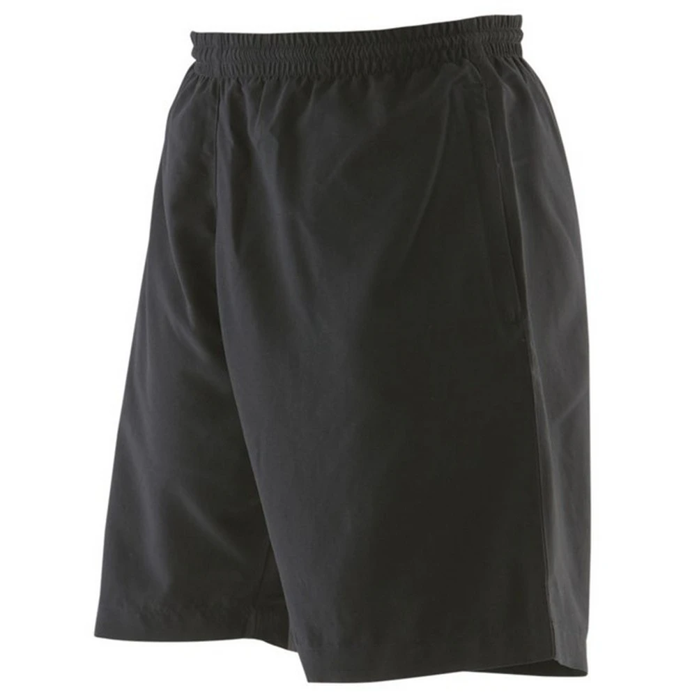 Finden & Hales Mens Microfibre Shorts (Black) - PC7429