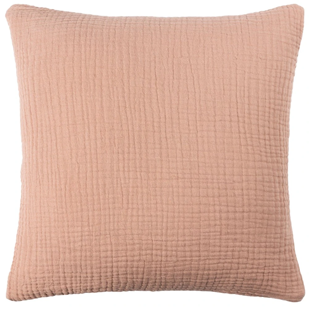 Yard Lark Cotton Crinkled Cushion Cover (Pink Clay) - RV2941