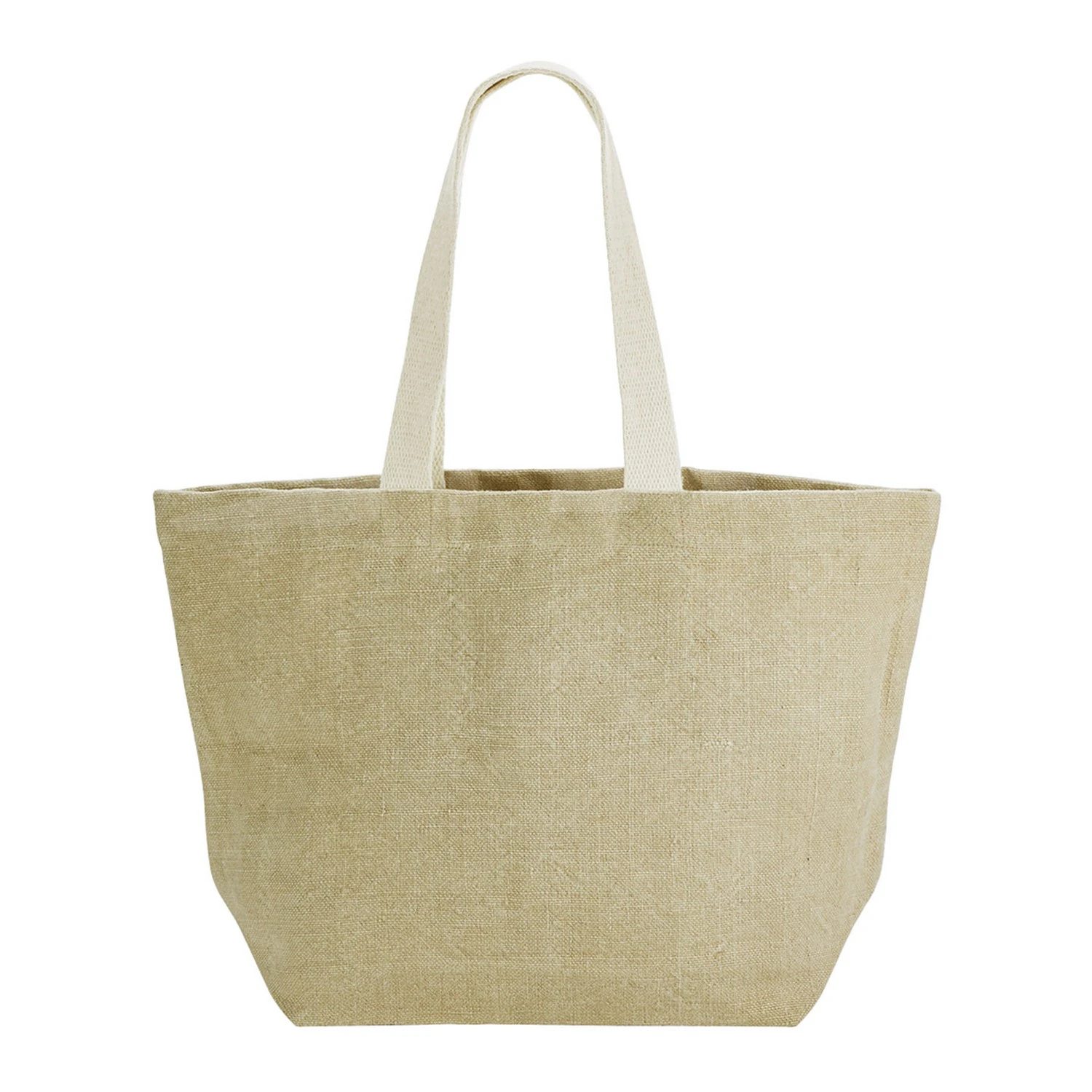 Westford Mill Washed Jute Beach Soft Touch Tote Bag (Natural) - RW10027