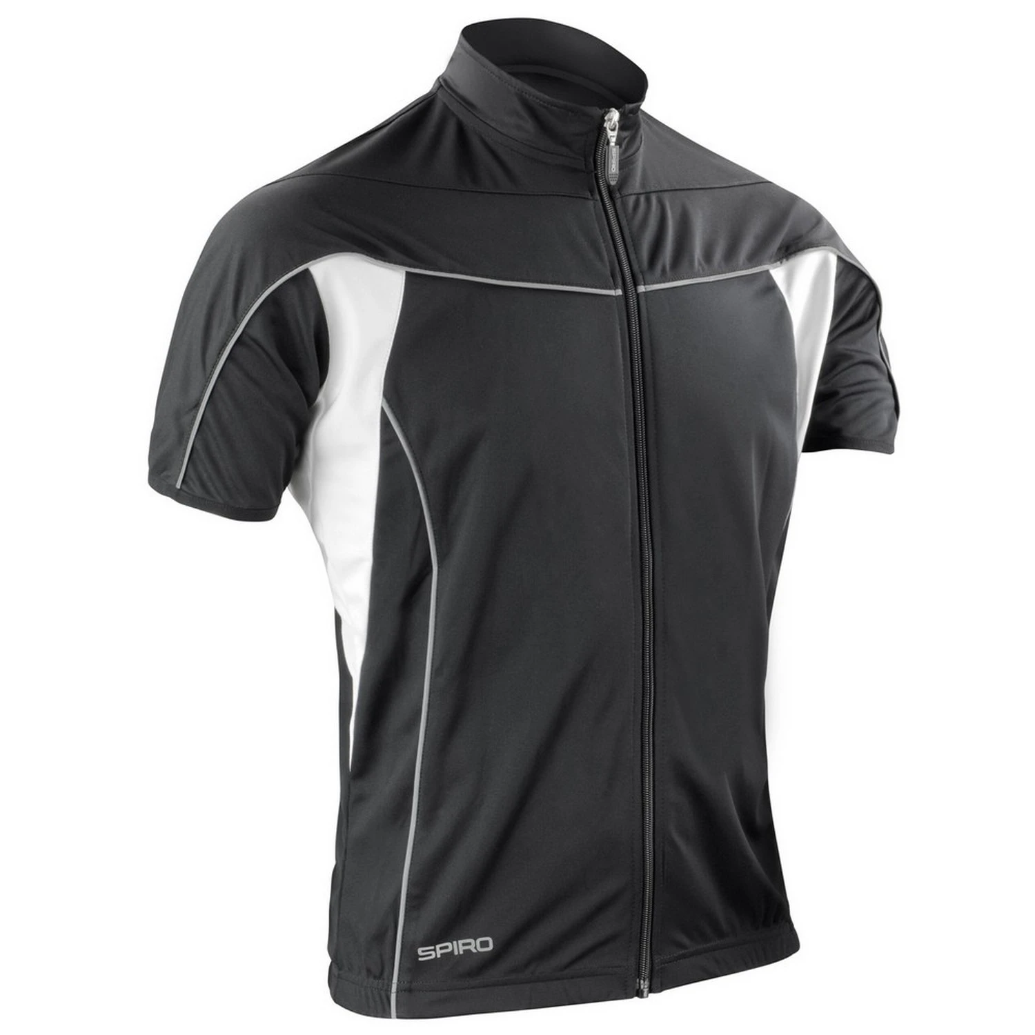 Spiro Mens Bikewear Cycling Jersey (Black/White) - PC7415