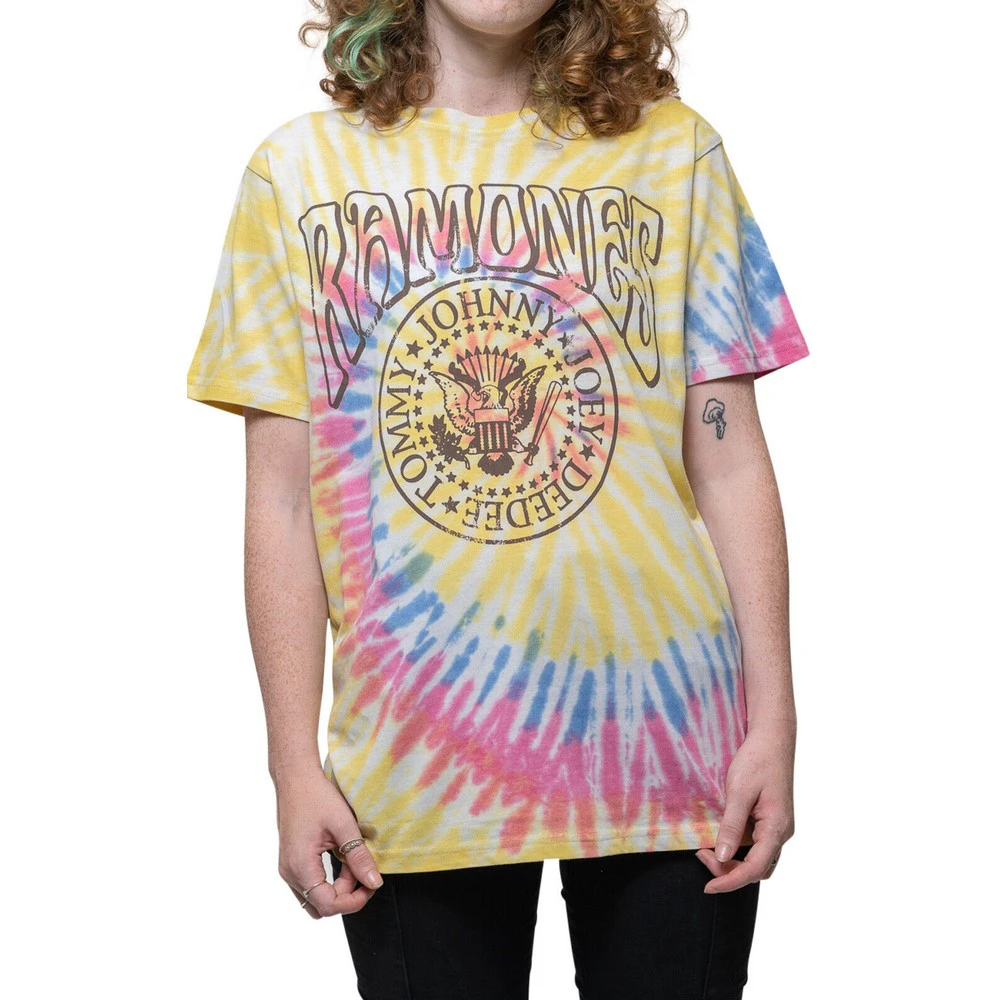 Ramones Unisex Adult Psych T-Shirt (Yellow) - RO3619