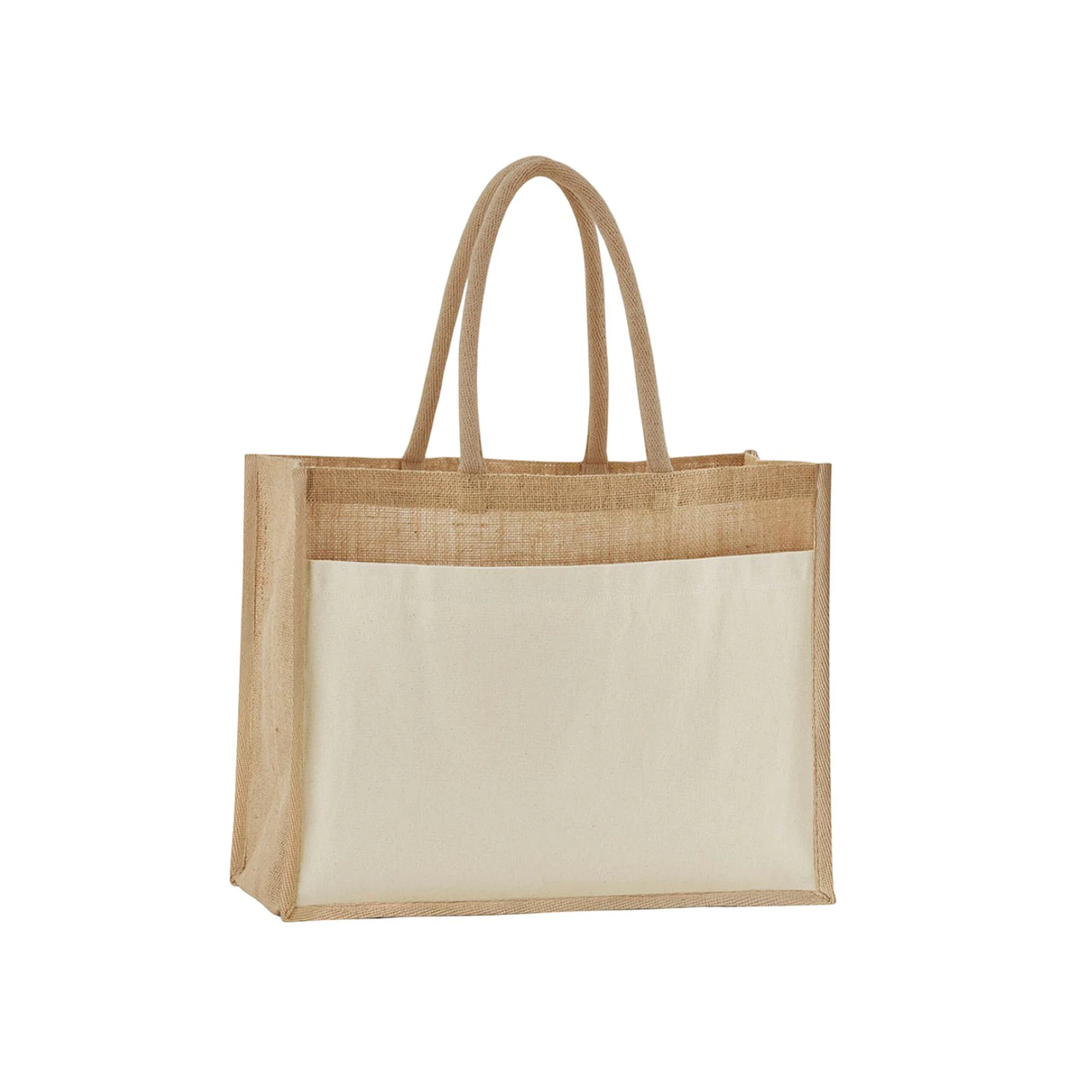 Westford Mill Starched Jute Tote Bag (Natural) - RW10095