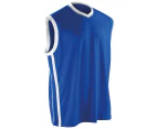Spiro Mens Basketball Top (Royal Blue/White) - PC6411
