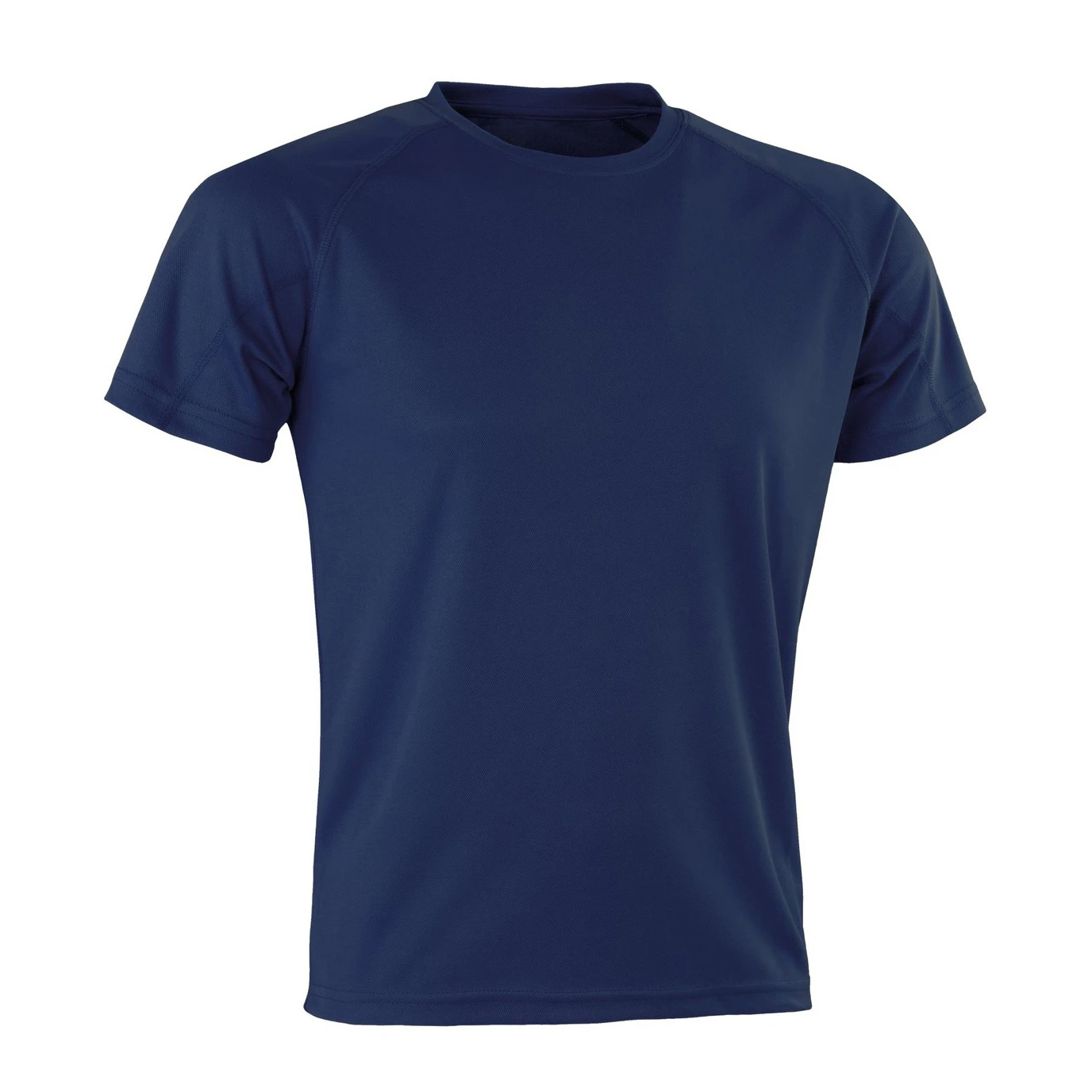 Spiro Adults Unisex Impact Aircool Tee (Navy) - RW6120