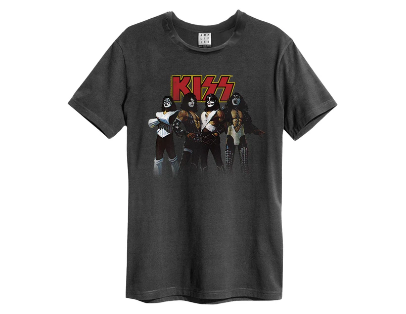 Amplified Unisex Adult Rock Gods Kiss T-Shirt (Charcoal) - GD903