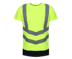 Regatta Mens Pro Hi-Vis Short-Sleeved T-Shirt (Yellow/Navy) - RW8566